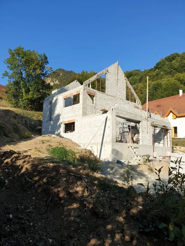 Construction d'une maison, Les Abrets, Electron TP